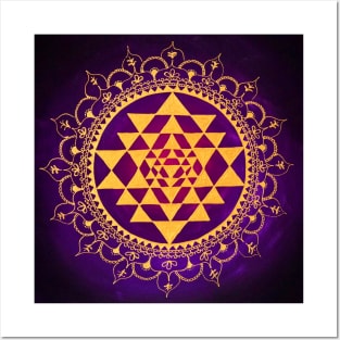 Sacred Geometry Sri Yantra Posters and Art